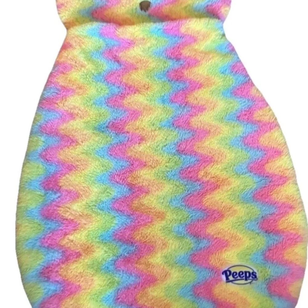 Peeps Rainbow Zigzag Plush Sleeping Bag EASTER